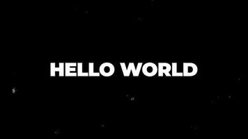 Glitch Typography Animation motion_graphic