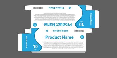 Label on dietary supplement container with probiotic concept box template and mockup box vector