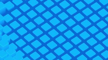 Abstract 3D Blue Geometric Block Pattern video