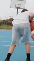 Attack and Defense Exercise in the Basketball Court Before the Game video