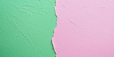 Textured paper featuring soft shades of green and pink enhances artistic backgrounds for creative projects photo