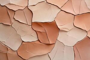 Detailed cracked soil texture displaying earthy brown and taupe shades with a rough, rugged appearance photo