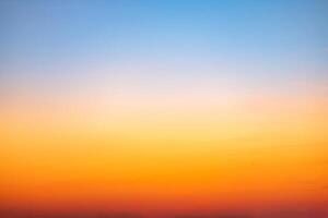 Beautiful , luxury soft gradient orange gold clouds and sunlight on the blue sky perfect for the background, take in everning,Twilight, Large size, high definition landscape photo