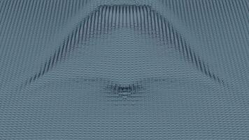 Minimalistic colorful rippling background. Design. Geometric motion pattern with wavy surface of many rows of particles. video
