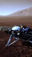 Insight Mars exploring the surface of red planet. Elements furnished by NASA. video