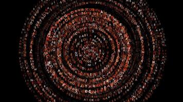 Illuminated Glowing Graphic Element Shape Particles Background video