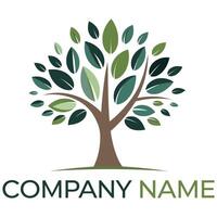 Tree Logo- Symbol of Growth and Strength. vector