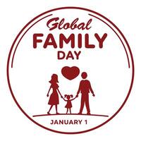 Strengthening Bonds on Global Family Day. vector