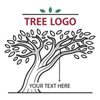 Tree Logo Stand Out. vector