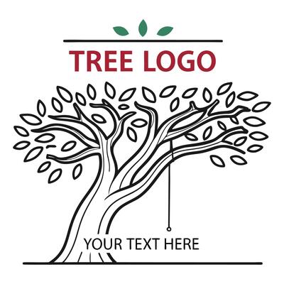 Tree Logo Stand Out.