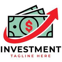 Finance logo with shield and dollar sign for security. vector