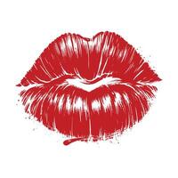 Red lips design vector