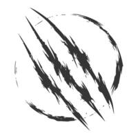 A black and white drawing of a claw vector