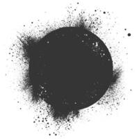 Black paint splatter on white background vector