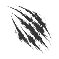 A black and white drawing of a claw vector