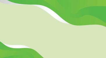 Green background with white lines and curves vector