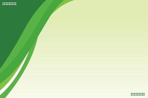 Green background with a white border and a green wave vector
