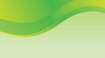 Green and yellow background with a wavy pattern vector
