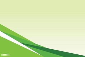 Green and white abstract background with a curved line vector