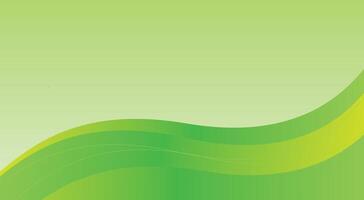 Green background with wavy lines vector