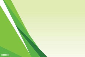 Green and white abstract background with a diagonal line vector