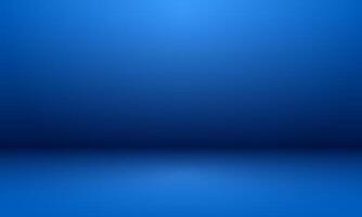empty blue studio room background design vector
