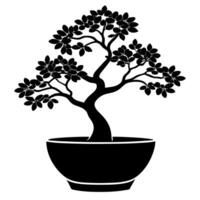 Hand-Drawn Tree Illustration in Monochrome Perfect for Logos and Wall Art vector