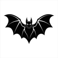 Bat silhouette on white background vector