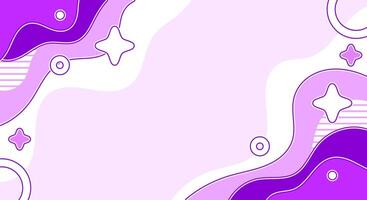 Purple fun background flat design vector