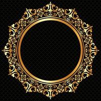 Vintage label design with monograms and frames vector