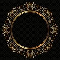 Vintage with monograms and frames vector