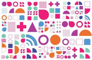 Colorful abstract background with geometric shape and lines vector