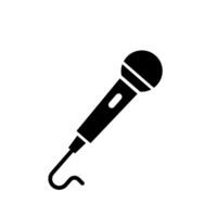 Simple microphone icon design illustration vector