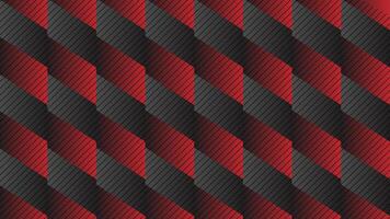 Modern abstract geometric diagonal red and black pattern background vector
