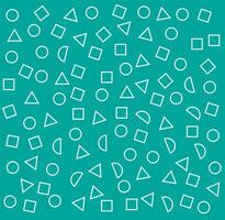 Abstract geometric with circle, square, triangle background vector