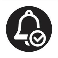 Check Mark Icon Allow Notifications Bell Icon vector