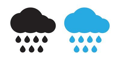 Rain icon. Cloud rain icon. vector