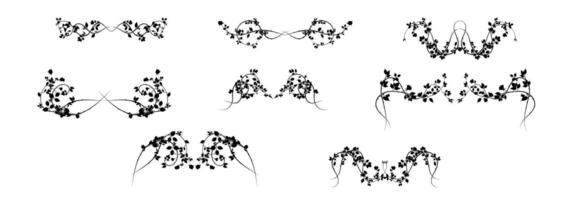 large long rose elements for presentation vector