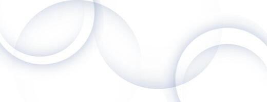 white abstract background with circles vector