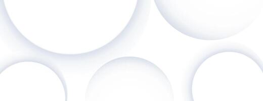 white circles abstract background for banner, presentation, poster, website, cover. vector