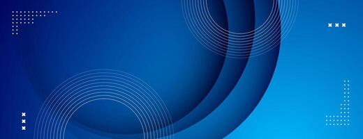 blue abstract background with geometric element. technology banner design vector