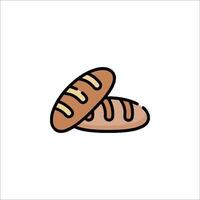 Bread icon illustration vector