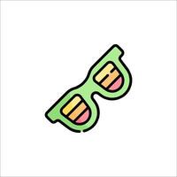 A pair of sunglasses with a smile on the face vector