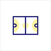 A basketball court icon on a white background vector