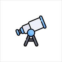 A telescope icon on a white background vector