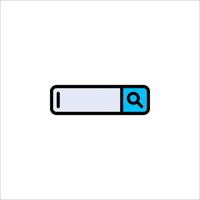 A search bar icon on a white background vector