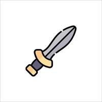 A knife icon on a white background vector