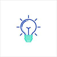 A light bulb icon on a white background vector