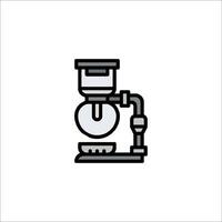 A coffee maker icon on a white background vector