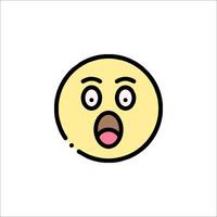 A cartoon face with a mouth open and a big nose vector